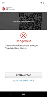 QR Scanner-Safe QR Code Reader android App screenshot 2